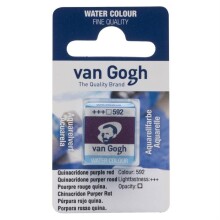 Talens Van Gogh Yarım Tablet Sulu Boya Purple Red 592 - Talens