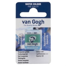 Talens Van Gogh Yarım Tablet Sulu Boya Turquoise Green 661 - Talens