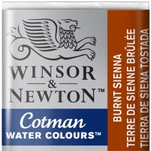 Winsor & Newton Cotman Sulu Boya Yarım Tablet Burnt Sienna 74 - Winsor & Newton