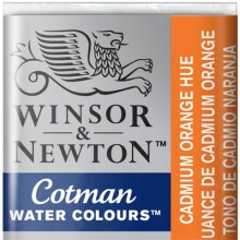 Winsor & Newton Cotman Sulu Boya Yarım Tablet Cadmium Orange Hue 90 - Winsor & Newton