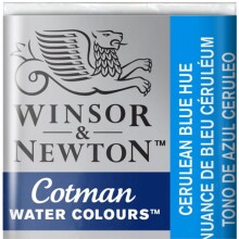 Winsor & Newton Cotman Sulu Boya Yarım Tablet Cerulean Blue Hue 139 - Winsor & Newton