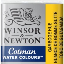 Winsor & Newton Cotman Sulu Boya Yarım Tablet Gamboge Hue 266 - Winsor & Newton