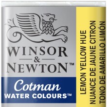 Winsor & Newton Cotman Sulu Boya Yarım Tablet Lemon Yellow Hue 346 - Winsor & Newton