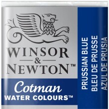 Winsor & Newton Cotman Sulu Boya Yarım Tablet Prussian Blue 538 - Winsor & Newton